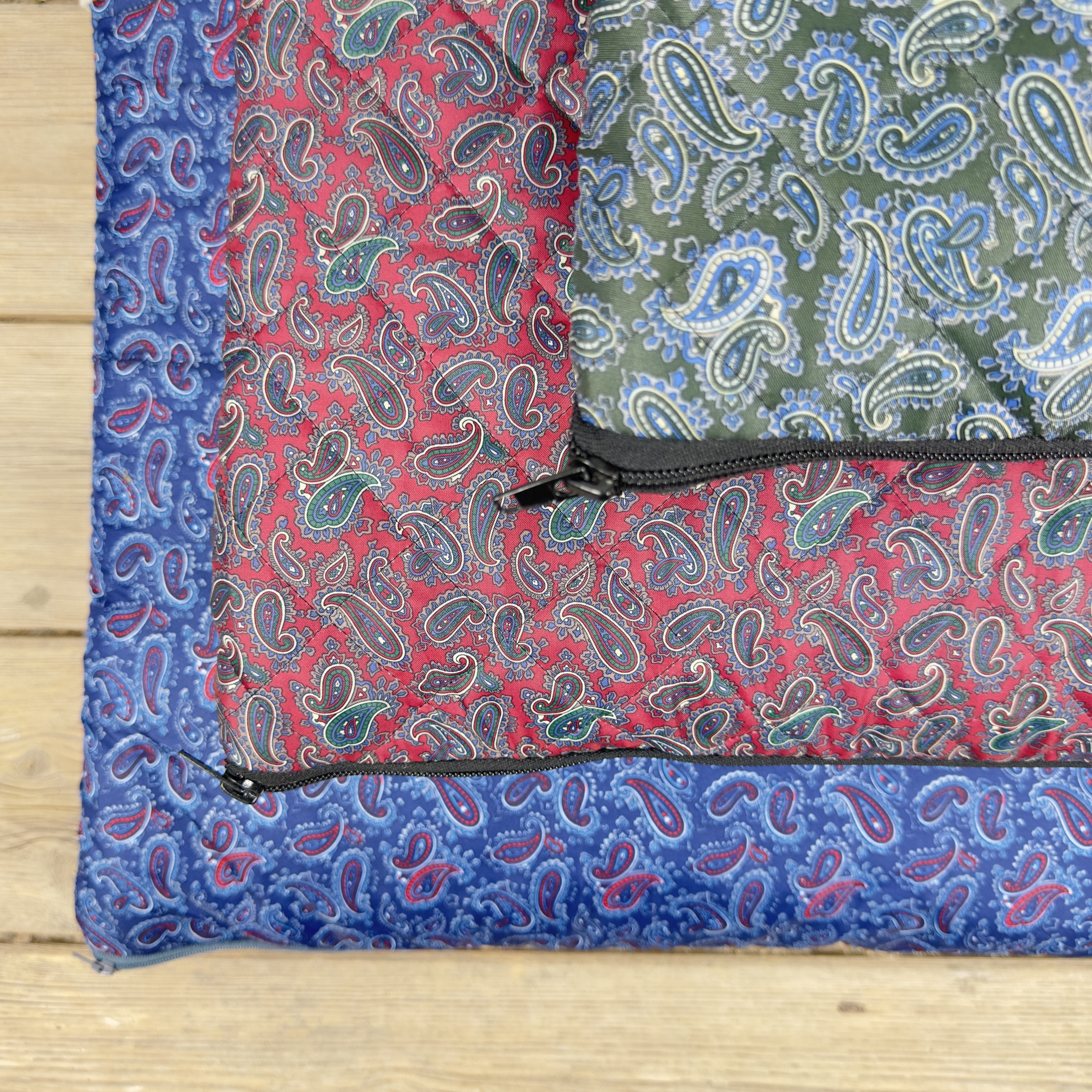 Paisley Pouches in Red, Blue & Green