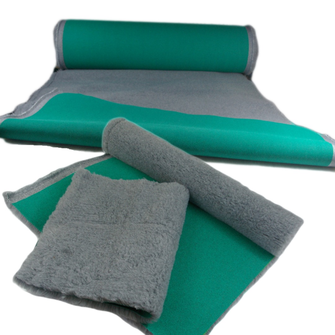 Traditional Grey Vet Bedding roll whelping fleece dog puppy pro bed