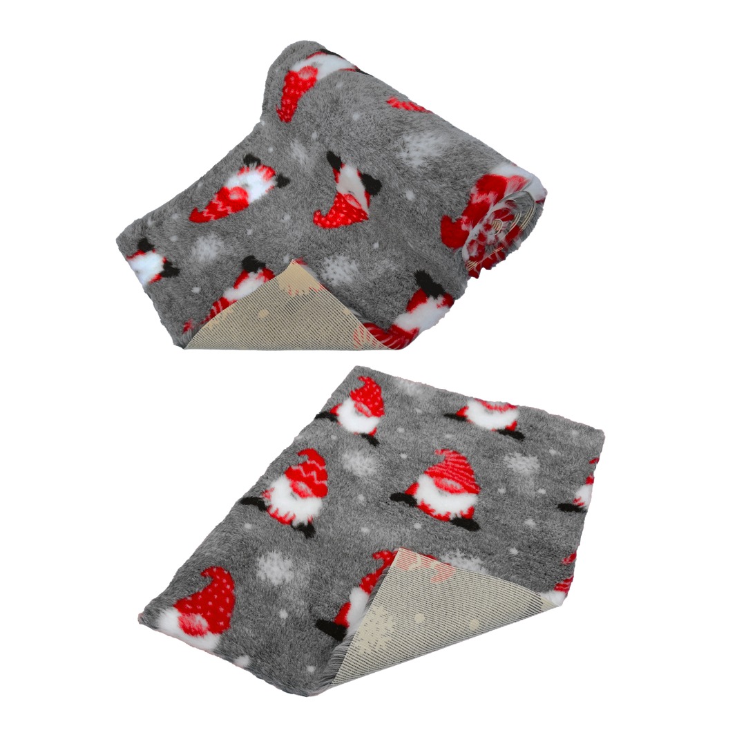 Christmas Festive GONK Vet Bedding Non-Slip back Bed Fleece for Pets