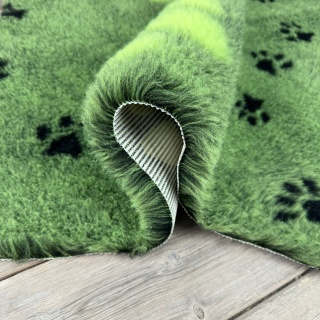 Lime Green Large Black Paw high grade Vet Bedding non-slip back bed fleece for pets