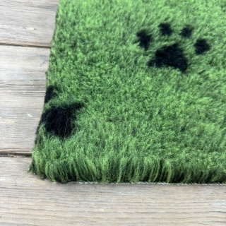 Lime Green Large Black Paw high grade Vet Bedding non-slip back bed fleece for pets