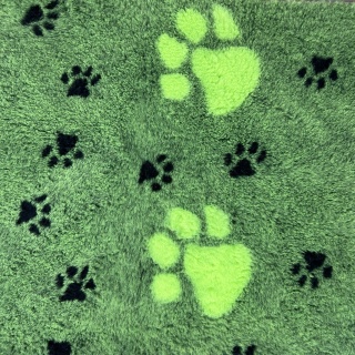 Lime Green Large Black Paw high grade Vet Bedding non-slip back bed fleece for pets