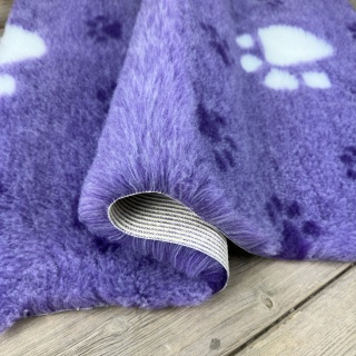 Purple Large White Paw high grade Vet Bedding non-slip back bed fleece for pets