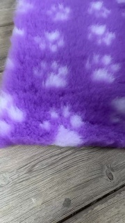 Purple White Paws high grade Vet Bedding non-slip back bed fleece for pets