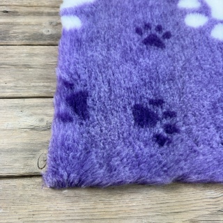 Purple Large White Paw high grade Vet Bedding non-slip back bed fleece for pets