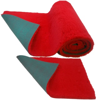 Traditional Red Vet Bedding roll whelping fleece dog puppy pro bed