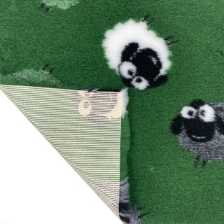 Sheep in Green Field Vet Bedding NON-SLIP ROLL WHELPING FLEECE DOG PUPPY PRO BED